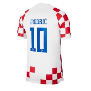 Croatia Luka Modric #10 Replica Home Stadium Shirt World Cup 2022 Short Sleeve